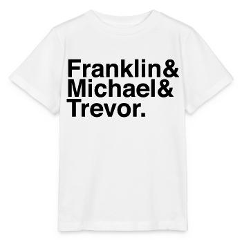 GTA 5 – Franklin&Michael&Trevor. - Stanley/Stella Kinder T-Shirt MINI CREATOR  - Weiß - Vorne - Maike (125cm)