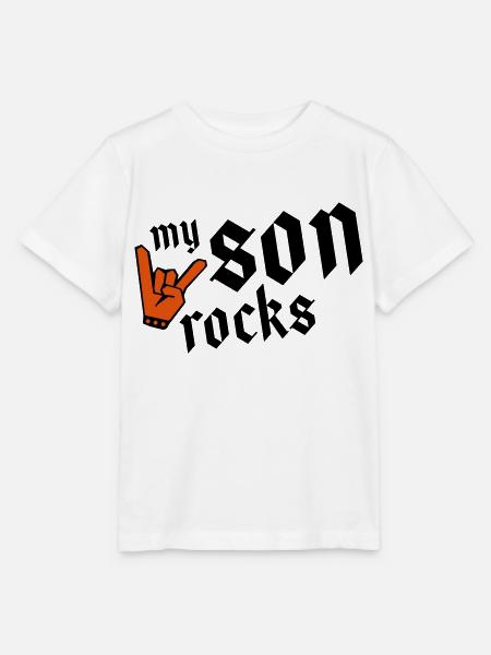 son rocks my - Stanley/Stella Kinder T-Shirt MINI CREATOR - Weiß