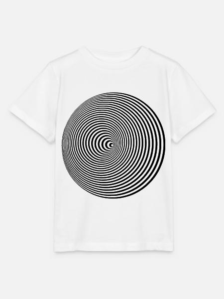 Kreis Illusion Geschenkidee Geschenk - Stanley/Stella Kinder T-Shirt MINI CREATOR - Weiß