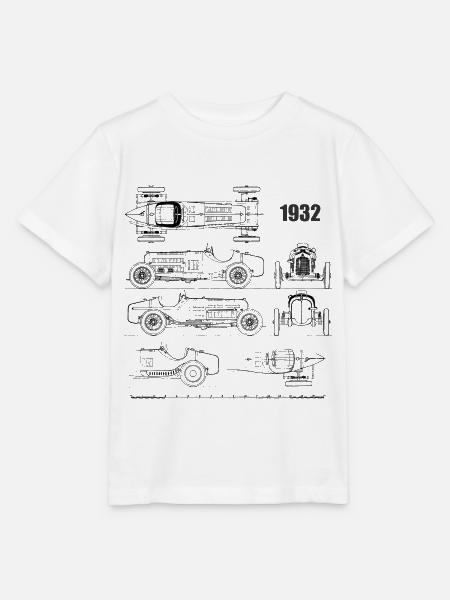 Formel eins 1932 schwarz - Stanley/Stella Kinder T-Shirt MINI CREATOR - Weiß