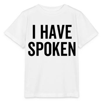 J’ai parlé - T-shirt bio MINI CREATOR Stanley/Stella Enfant - blanc - Devant - Maike (125cm)