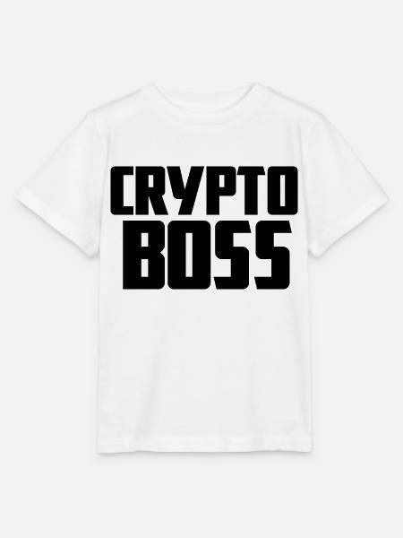 Crypto Boss - Stanley/Stella Kinder T-Shirt MINI CREATOR  - Weiß