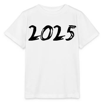 2025 Jahreszahl Datum Zahl Anno Kalenderjahr - Stanley/Stella Kinder T-Shirt MINI CREATOR  - Weiß - Vorne - Maike (125cm)