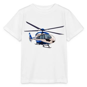 Polizeihubschrauber Polizei Hubschrauber Pilot - Stanley/Stella Kinder T-Shirt MINI CREATOR  - Weiß - Vorne - Maike (125cm)