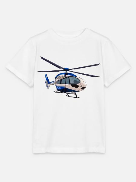 Polizeihubschrauber Polizei Hubschrauber Pilot - Stanley/Stella Kinder T-Shirt MINI CREATOR  - Weiß