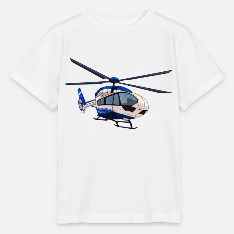 Polizeihubschrauber Polizei Hubschrauber Pilot - Stanley/Stella Kinder T-Shirt MINI CREATOR  - Weiß