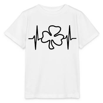 Trèfle trèfle Cloverleaf Saint-Patrick - T-shirt bio MINI CREATOR Stanley/Stella Enfant - blanc - Devant - Maike (125cm)