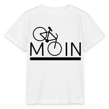 MOIN Fahrrad Mountainbike Radeln Sport - Stanley/Stella Kinder T-Shirt MINI CREATOR  - Weiß - Vorne - Maike (125cm)