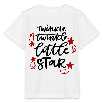 Twinkle little Star Funkel kleiner Stern Baby Kind - Stanley/Stella Kinder T-Shirt MINI CREATOR  - Weiß - Vorne - Maike (125cm)
