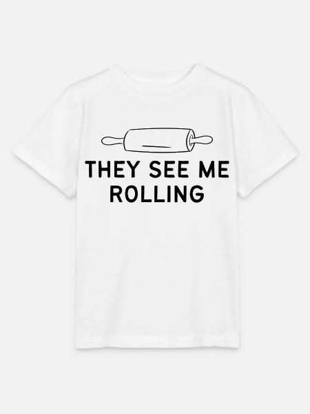 SIE SEHEN MICH ROLLEN - Stanley/Stella Kinder T-Shirt MINI CREATOR - Weiß