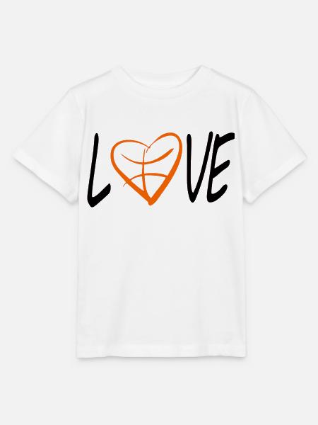 Liebe Basketball - Stanley/Stella Kinder T-Shirt MINI CREATOR  - Weiß
