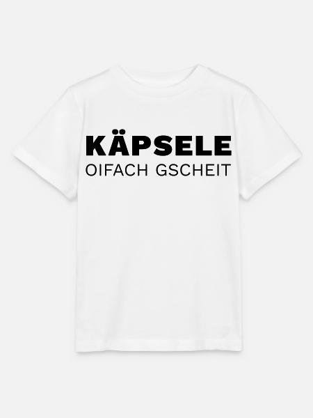 Käpsele oifach gscheit - Stanley/Stella Kinder T-Shirt MINI CREATOR - Weiß