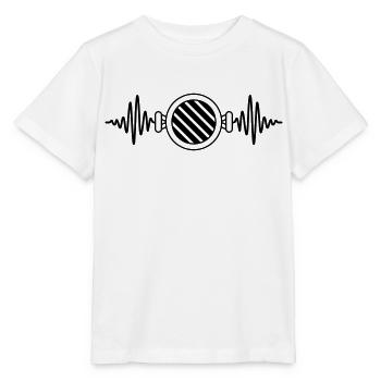 Heartbeat Charcoal Grill Barbecue Frequency - Stanley/Stella MINI CREATOR Kids’ T-Shirt - white - Front - Maike (125cm)