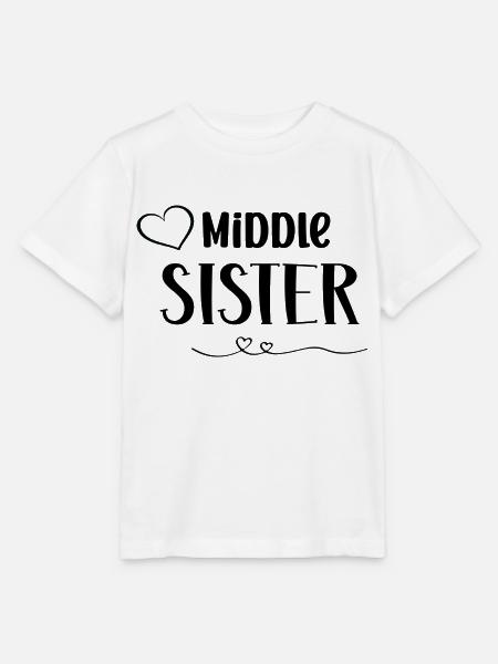 Middle Sister - Stanley/Stella Kinder T-Shirt MINI CREATOR - Weiß