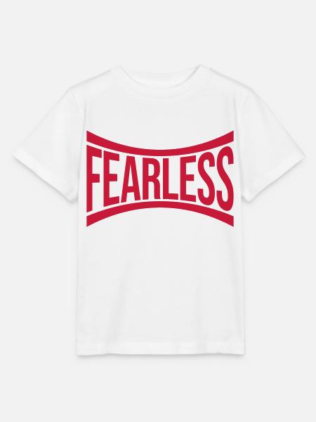 fearless Text Zitat Design - Stanley/Stella Kinder T-Shirt MINI CREATOR - Weiß