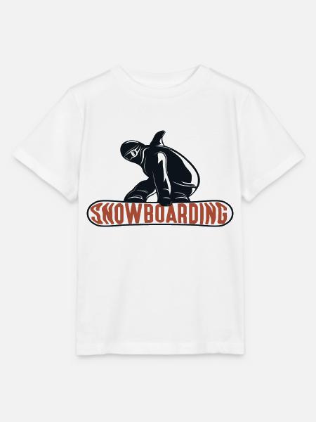 Snowboarding - Stanley/Stella Kinder T-Shirt MINI CREATOR - Weiß