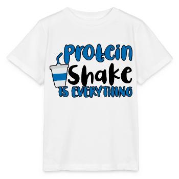 Protein Shake Is Everything 2 - Stanley/Stella MINI CREATOR Kids’ T-Shirt - white - Front - Maike (125cm)