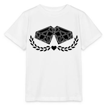 Diamants - T-shirt bio MINI CREATOR Stanley/Stella Enfant - blanc - Devant - Maike (125cm)
