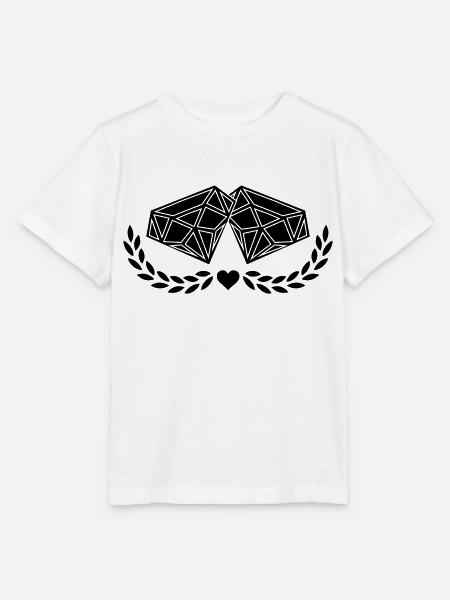 Diamonds - Stanley/Stella Kinder T-Shirt MINI CREATOR  - Weiß