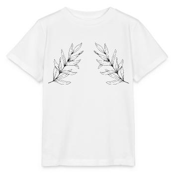 Branche de feuille - T-shirt bio MINI CREATOR Stanley/Stella Enfant - blanc - Devant - Maike (125cm)