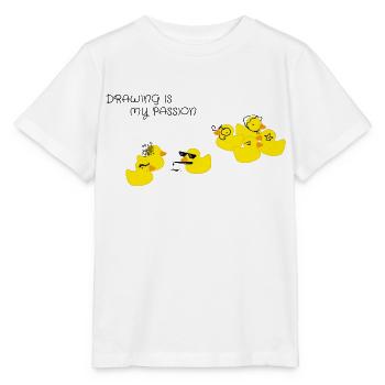 Drawing is my passion - Stanley/Stella Kinder T-Shirt MINI CREATOR  - Weiß - Vorne - Maike (125cm)