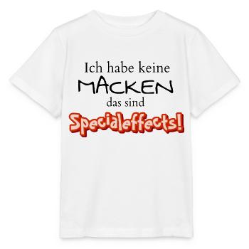 Ich habe keine Macken, das sind Specialeffects - Stanley/Stella Kinder T-Shirt MINI CREATOR  - Weiß - Vorne - Maike (125cm)