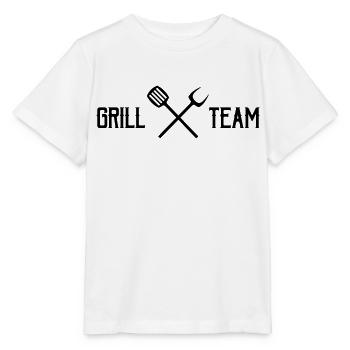 grill team - Stanley/Stella Kinder T-Shirt MINI CREATOR  - Weiß - Vorne - Maike (125cm)