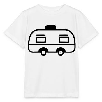 Small caravan - Stanley/Stella MINI CREATOR Kids’ T-Shirt - white - Front - Maike (125cm)