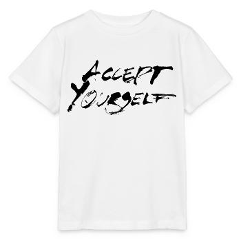 Accept yourself black - Stanley/Stella MINI CREATOR Kids’ T-Shirt - white - Front - Maike (125cm)