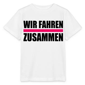 Wir fahren zusammen - Stanley/Stella Kinder T-Shirt MINI CREATOR  - Weiß - Vorne - Maike (125cm)