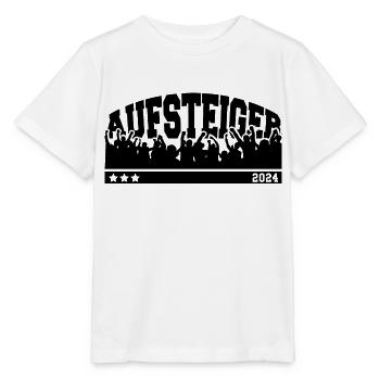 Aufsteiger 2024 Aufstieg Fußball Handball - Stanley/Stella Kinder T-Shirt MINI CREATOR  - Weiß - Vorne - Maike (125cm)