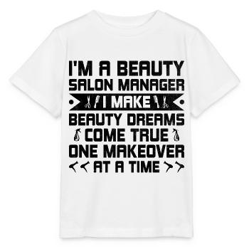 SPA Manager Job Wellness Funny SPA Management Sayi - Stanley/Stella MINI CREATOR Kids’ T-Shirt - white - Front - Maike (125cm)