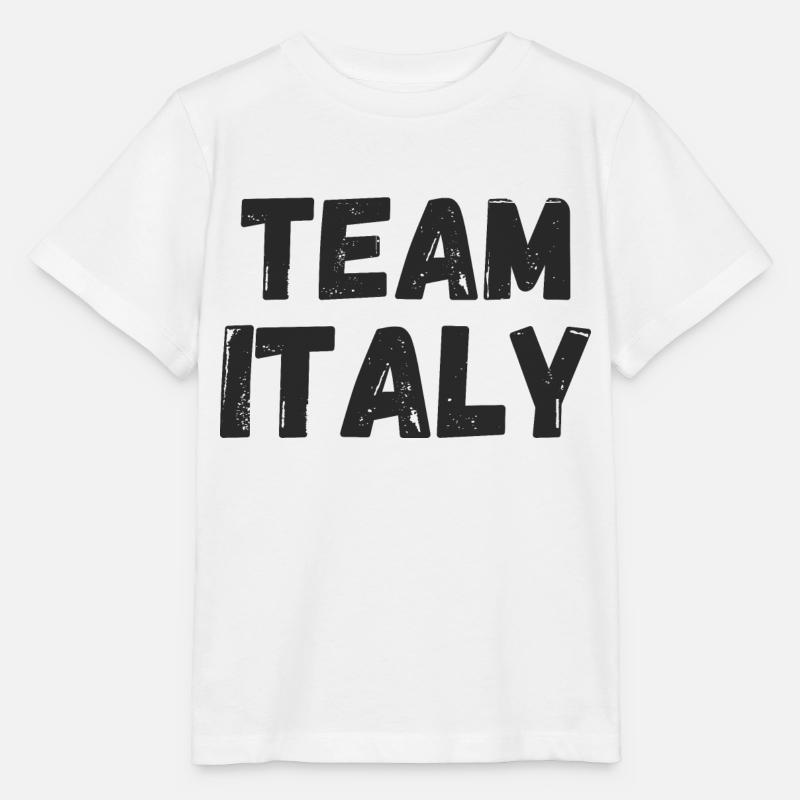Équipe d’Italie - T-shirt bio MINI CREATOR Stanley/Stella Enfant - blanc