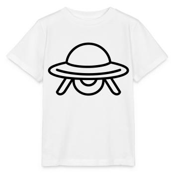 fliegende Untertasse - Stanley/Stella Kinder T-Shirt MINI CREATOR  - Weiß - Vorne - Maike (125cm)