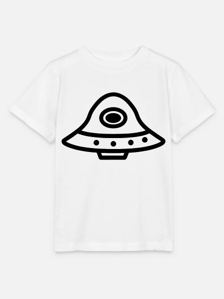 fliegende Untertasse - Stanley/Stella Kinder T-Shirt MINI CREATOR - Weiß