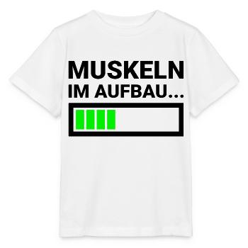 Renforcement musculaire Fitness Musculation Athlètes - T-shirt bio MINI CREATOR Stanley/Stella Enfant - blanc - Devant - Maike (125cm)