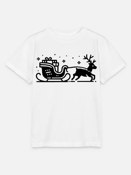 Rentier Schlitten - Stanley/Stella Kinder T-Shirt MINI CREATOR - Weiß