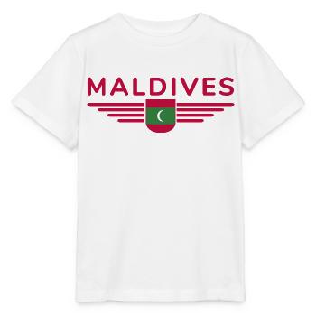 Maldives Fans : Maillots exclusifs - T-shirt bio MINI CREATOR Stanley/Stella Enfant - blanc - Devant - Maike (125cm)