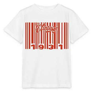 Vintage 1931 Born In 1931 94 Years Bar Code Anniversai - Stanley/Stella MINI CREATOR Kids’ T-Shirt - white - Front - Maike (125cm)