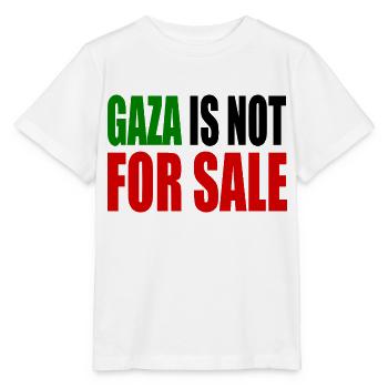 gaza is not for sale - Stanley/Stella MINI CREATOR Kids’ T-Shirt - white - Front - Maike (125cm)