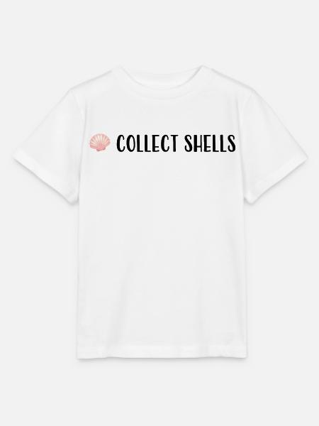 collect shells - Muschel statement shirt - Stanley/Stella Kinder T-Shirt MINI CREATOR  - Weiß