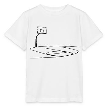 basket-ball court - T-shirt bio MINI CREATOR Stanley/Stella Enfant - blanc - Devant - Maike (125cm)