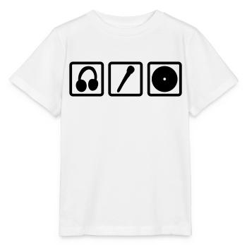 dj set - Stanley/Stella Kinder T-Shirt MINI CREATOR  - Weiß - Vorne - Maike (125cm)