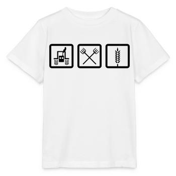 Farmer - Stanley/Stella MINI CREATOR Kids’ T-Shirt - white - Front - Maike (125cm)