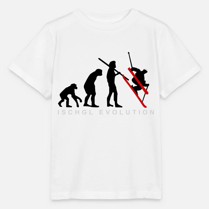 Ischgl Ski Evolution - Stanley/Stella MINI CREATOR Kids’ T-Shirt - white