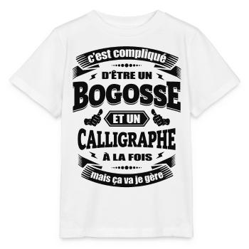 BOGOSSE ET CALLIGRAPHE - T-shirt bio MINI CREATOR Stanley/Stella Enfant - blanc - Devant - Maike (125cm)