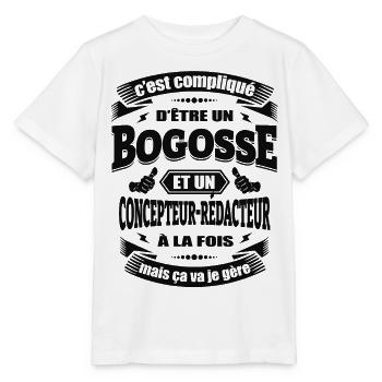 BOGOSSE ET CONCEPTEUR REDACTEUR - T-shirt bio MINI CREATOR Stanley/Stella Enfant - blanc - Devant - Maike (125cm)