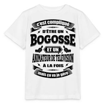 BOGOSSE ET ANIMATEUR DE TÉLÉVISION - T-shirt bio MINI CREATOR Stanley/Stella Enfant - blanc - Devant - Maike (125cm)