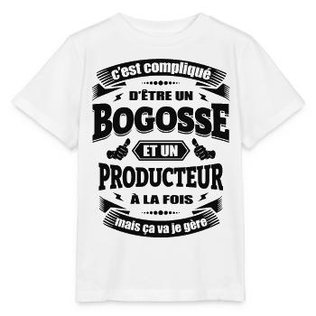 BOGOSSE ET PRODUCTEUR - T-shirt bio MINI CREATOR Stanley/Stella Enfant - blanc - Devant - Maike (125cm)