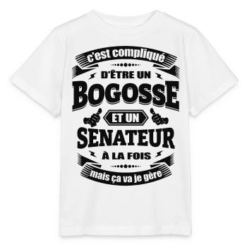 BOGOSSE ET SÉNATEUR - T-shirt bio MINI CREATOR Stanley/Stella Enfant - blanc - Devant - Maike (125cm)